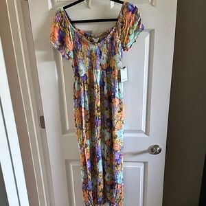 O'Neill Floral Maxi Dress - Multicolor S NWT